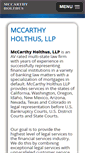 Mobile Screenshot of mccarthyholthus.com