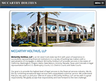 Tablet Screenshot of mccarthyholthus.com